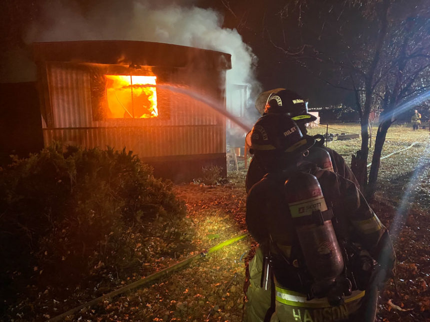 mobile home fire