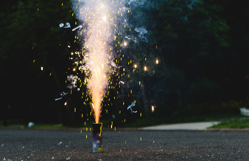 street fireworks