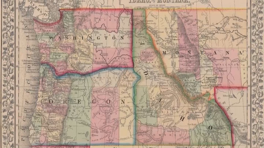 map of idaho