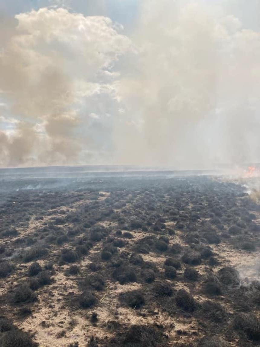 Firefighters battling 2 separate wildfires in different parts of the