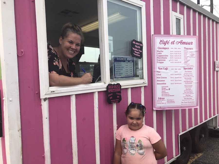 christina serving customers