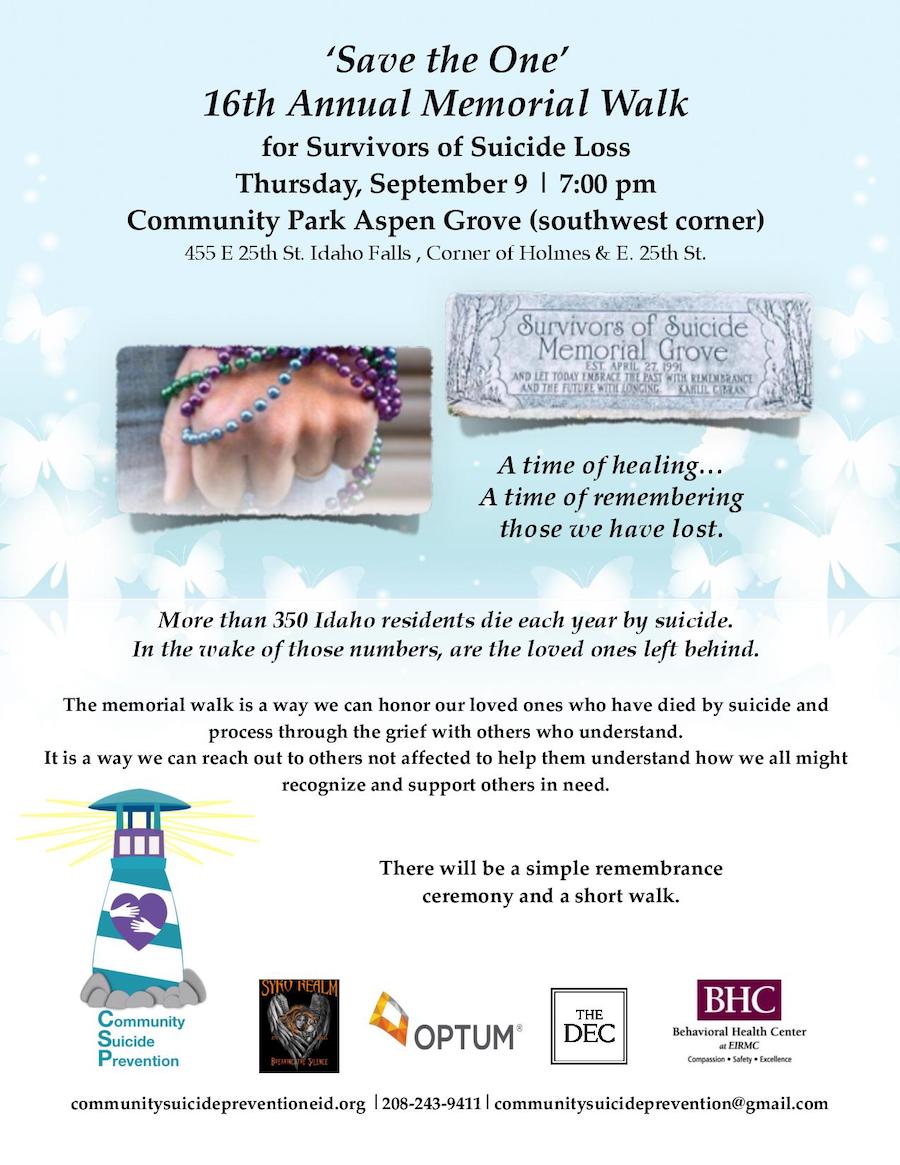 You're invited to event focusing on suicide prevention East Idaho News