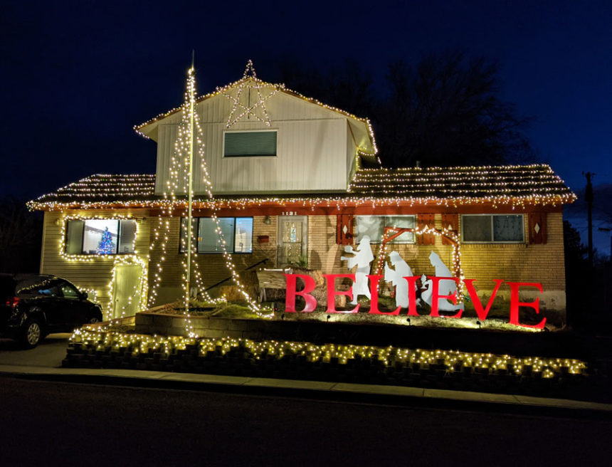 Darla's home, decorated by volunteers