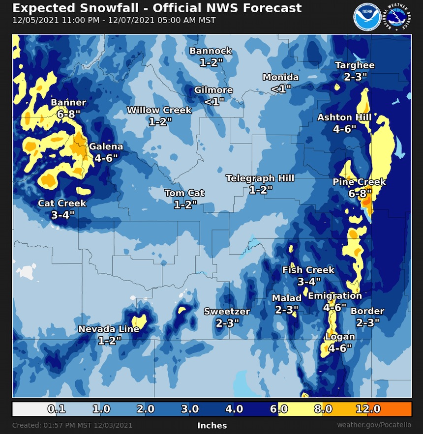 Snow headed to eastern Idaho this weekend East Idaho News