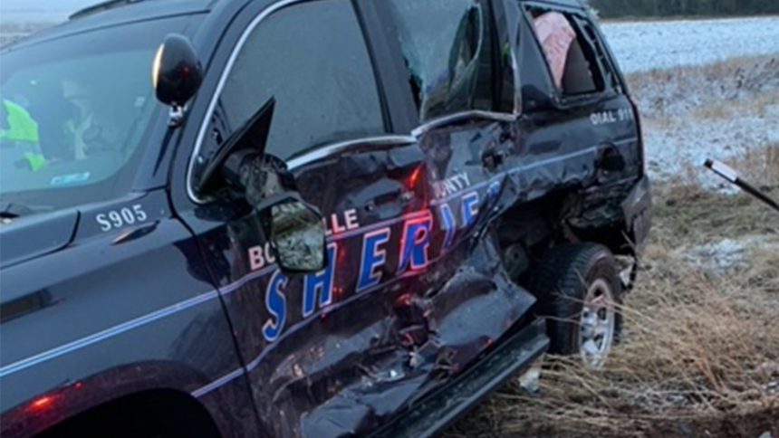 Patrol SUV in crash