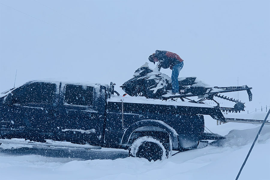 First responders fight snowstorm, fallen trees on highway while caring
