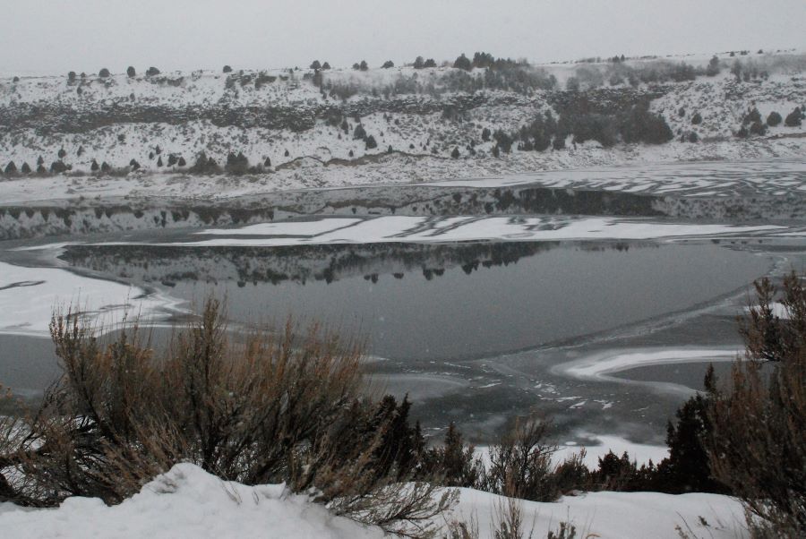 Warm weather is melting ice Ririe Reservoir East Idaho News