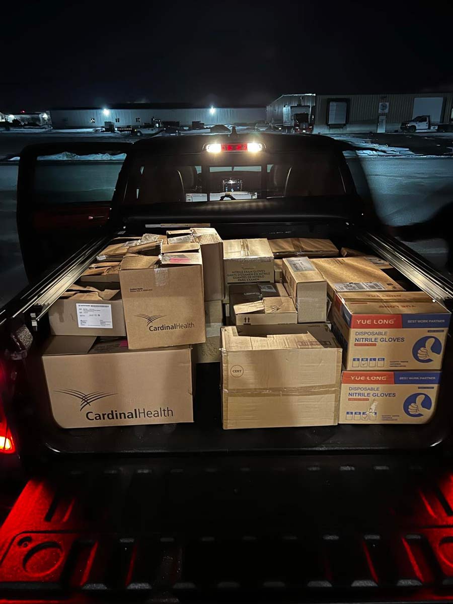 truck load of donations