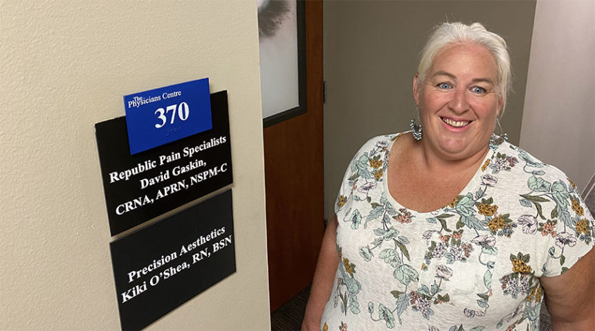 Pam Colling before receiving stellate ganglion block