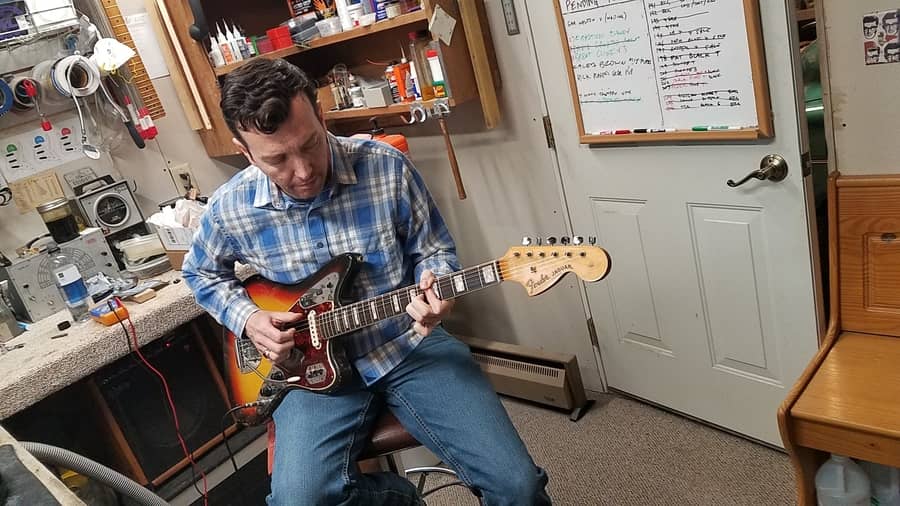 Idaho Falls man draws satisfaction from building, repairing guitars