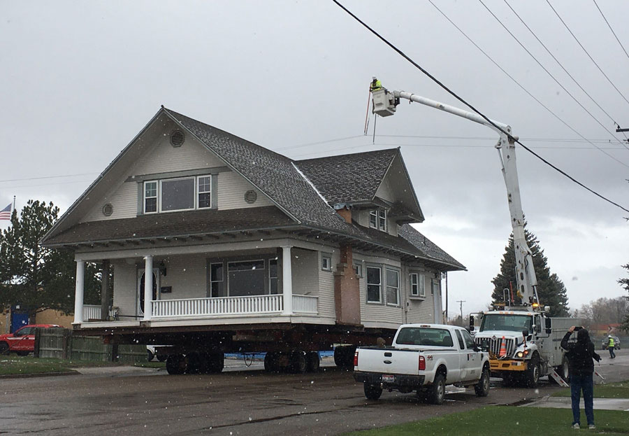 Historic Montpelier home relocated to make room for temple East Idaho
