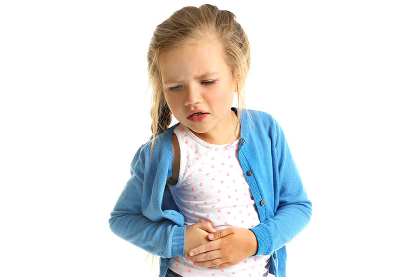 girl with liver pain