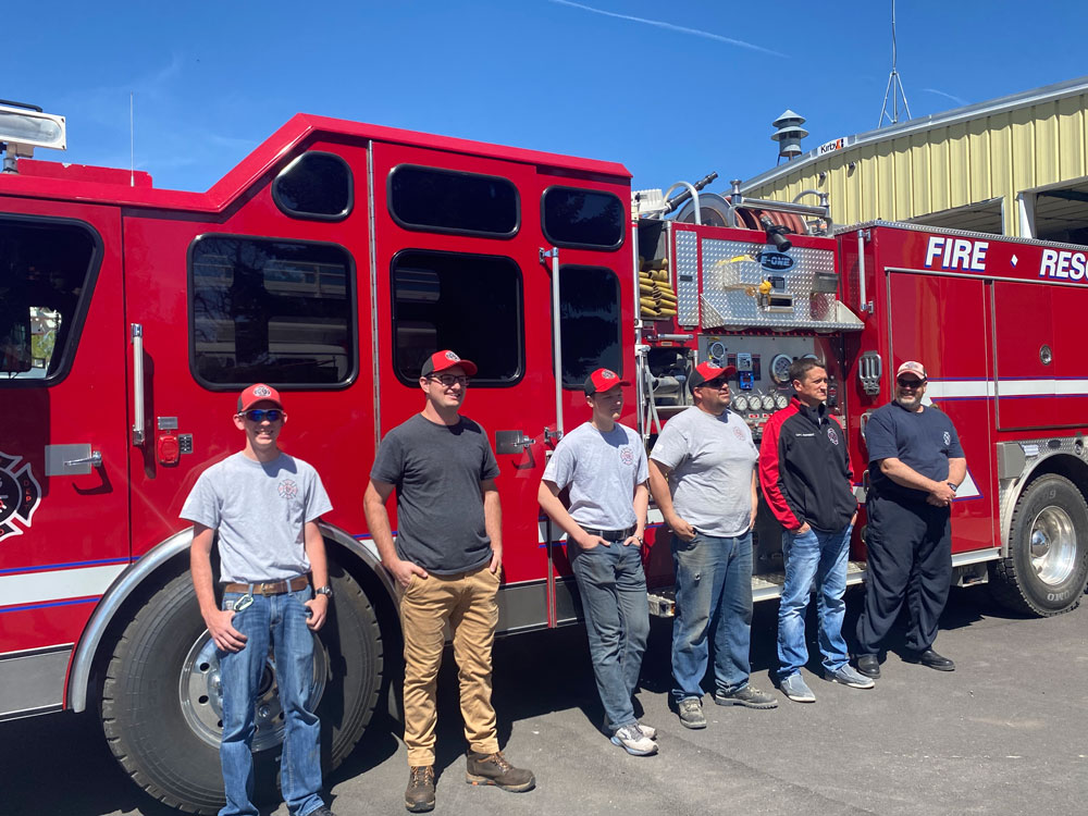 Ucon Fire Department invites elementary students to push in new