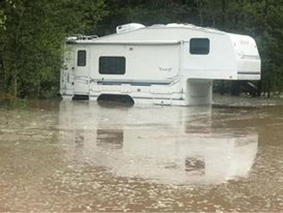 Island Park cleaning up after rain causes massive flooding East Idaho