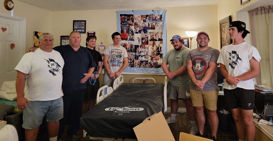 Everyone together for bed