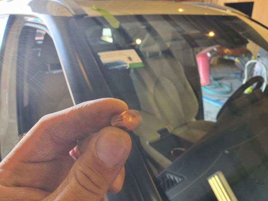 bullet at car