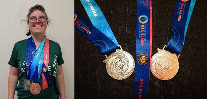 hannah and medals