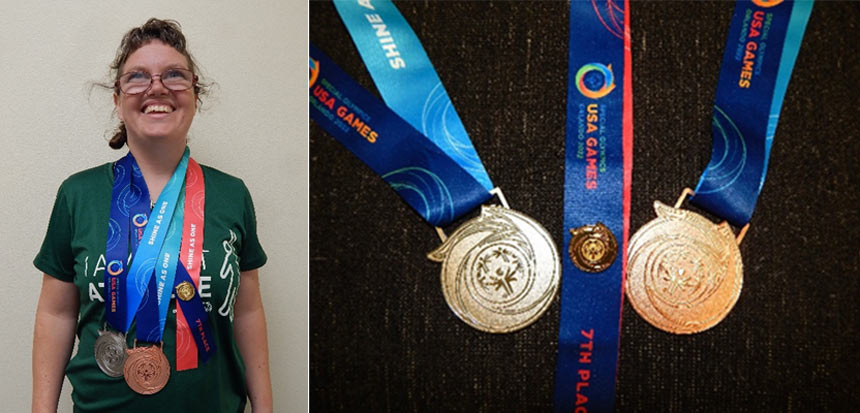 Local athlete brings home bronze, silver medals from the 2022 Special Olympics - Vimarsana News