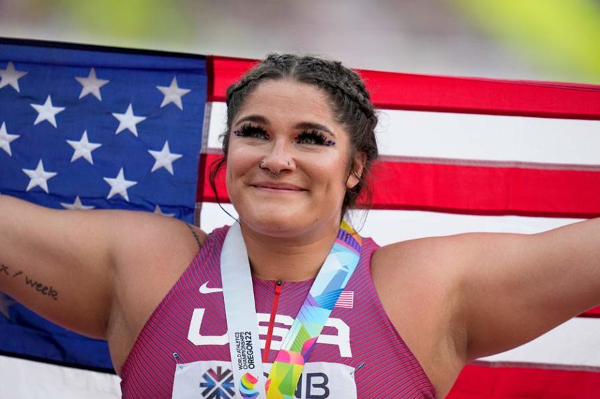 shot put winner