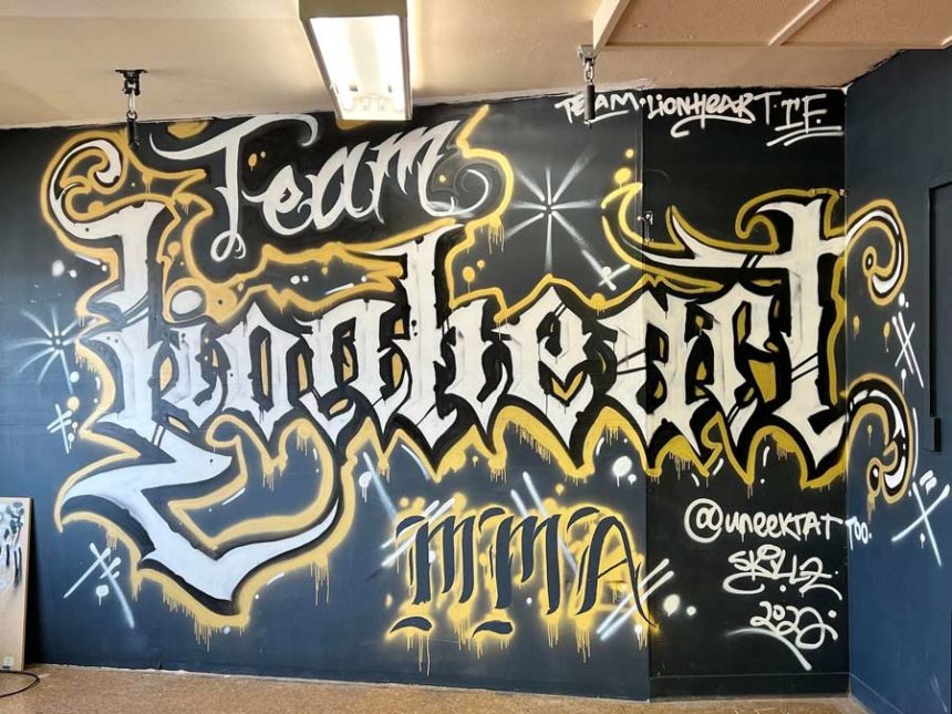 team lionheart mural