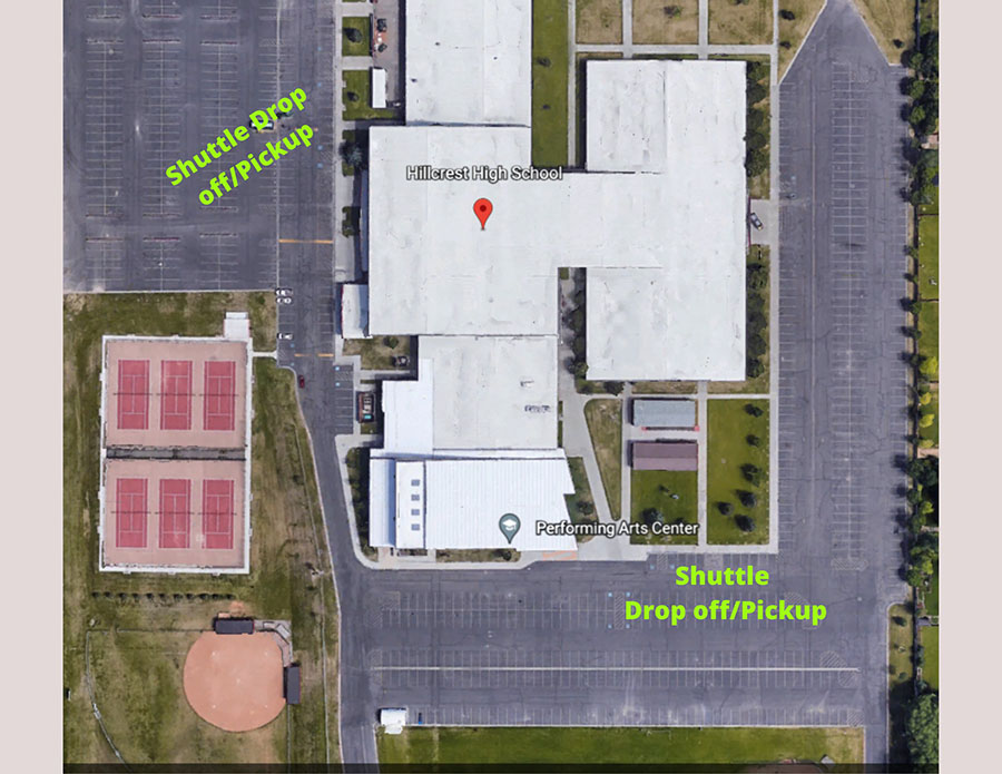 Shuttle pickup map