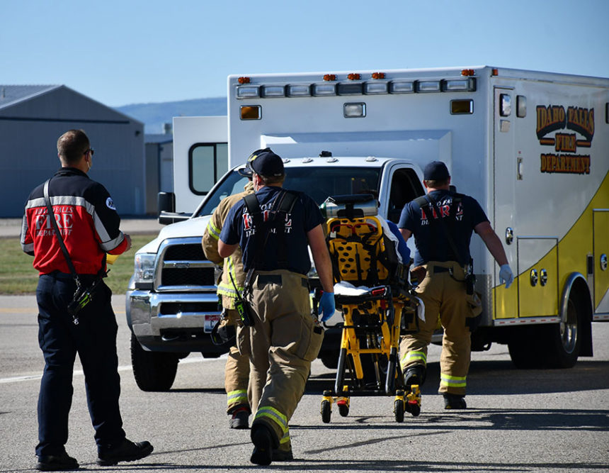 firefighters on the job