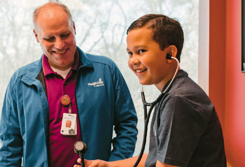 Dr. Gregory Kostur and patient