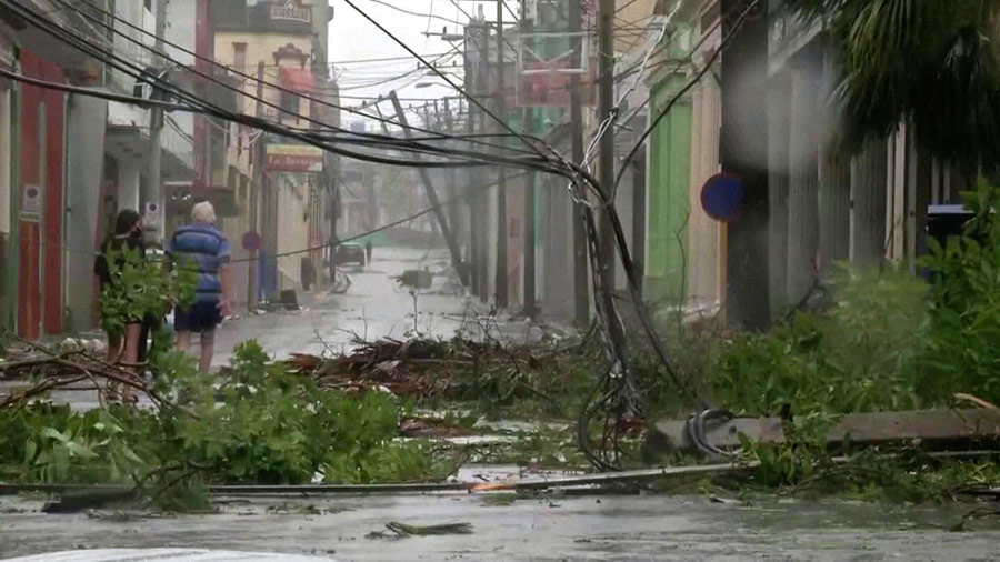 Hurricane Ian damage in Cuba