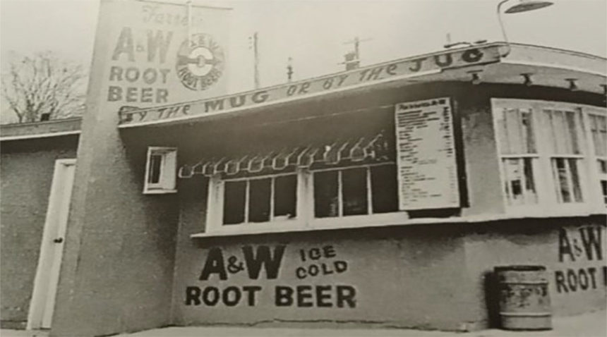 Bob Farrer was serving tasty treats to the Rexburg community at this AW restaurant in 1957