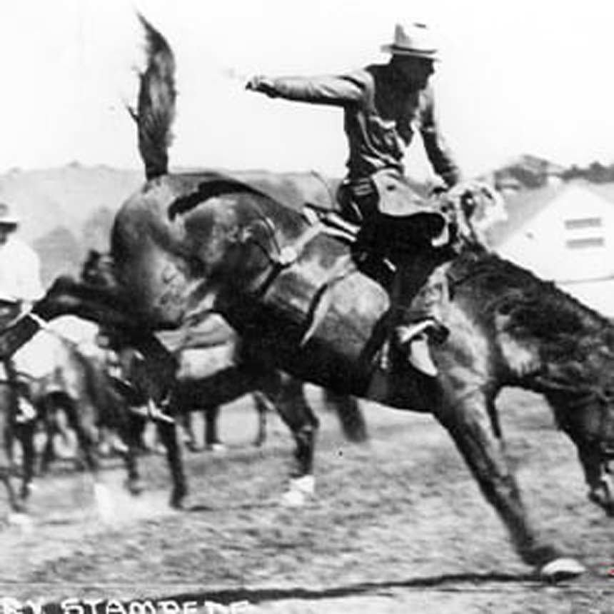 Earl Bascom bucking horse