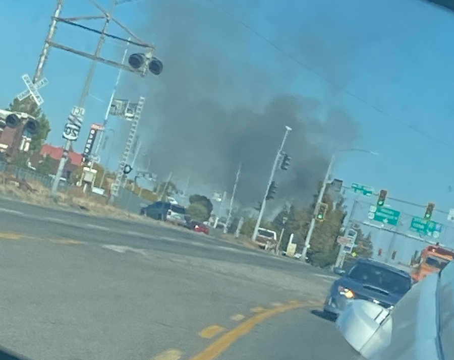 Tree catches fire in downtown Idaho Falls causing traffic delays East
