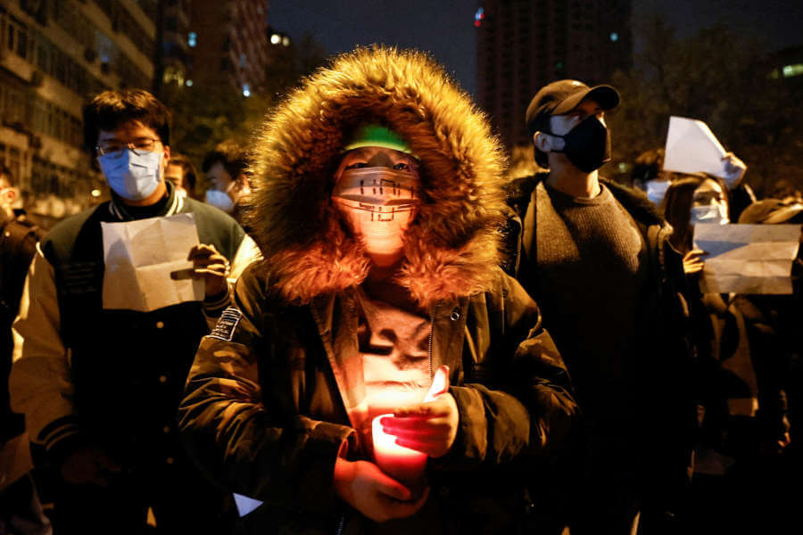 Young people cry for freedom in China protests - Vimarsana News
