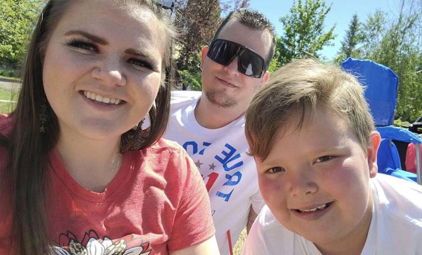 wife and son in wreck