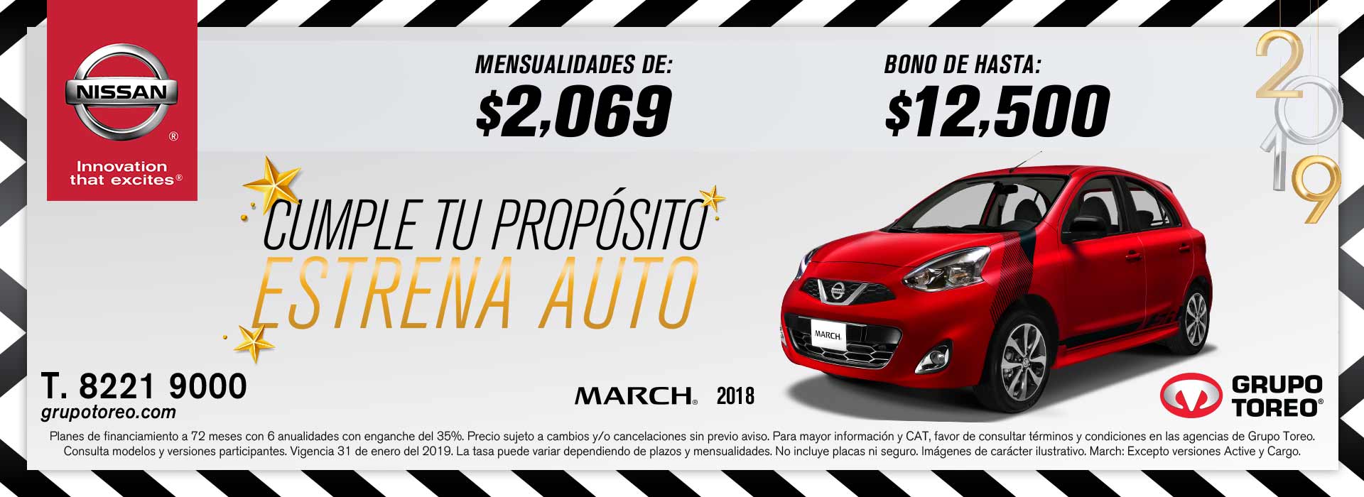 ¡LLÉVATE EL NISSAN MARCH 2019 CON MENSUALIDADES DESDE 2,069! NISSAN TOREO FUNDADORES San ¡LLÉVATE EL NISSAN MARCH 2019 CON MENSUALIDADES DESDE 2,069! NISSAN TOREO FUNDADORES San