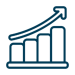 Endowed Progress Heuristic Upward Trend Graph Graphic