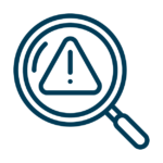 Priming Bias Heuristic Magnify Glass Warning Graphic