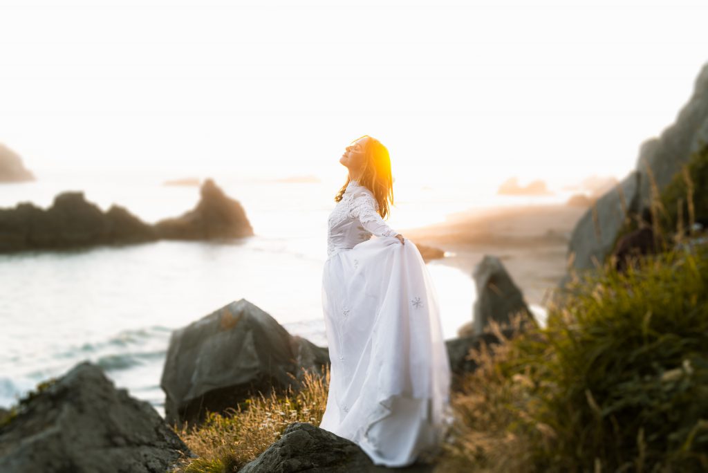 bride-on-beach