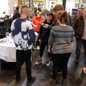 ethcing-bee-founder-ben-bruzik-tabling-at-an-event