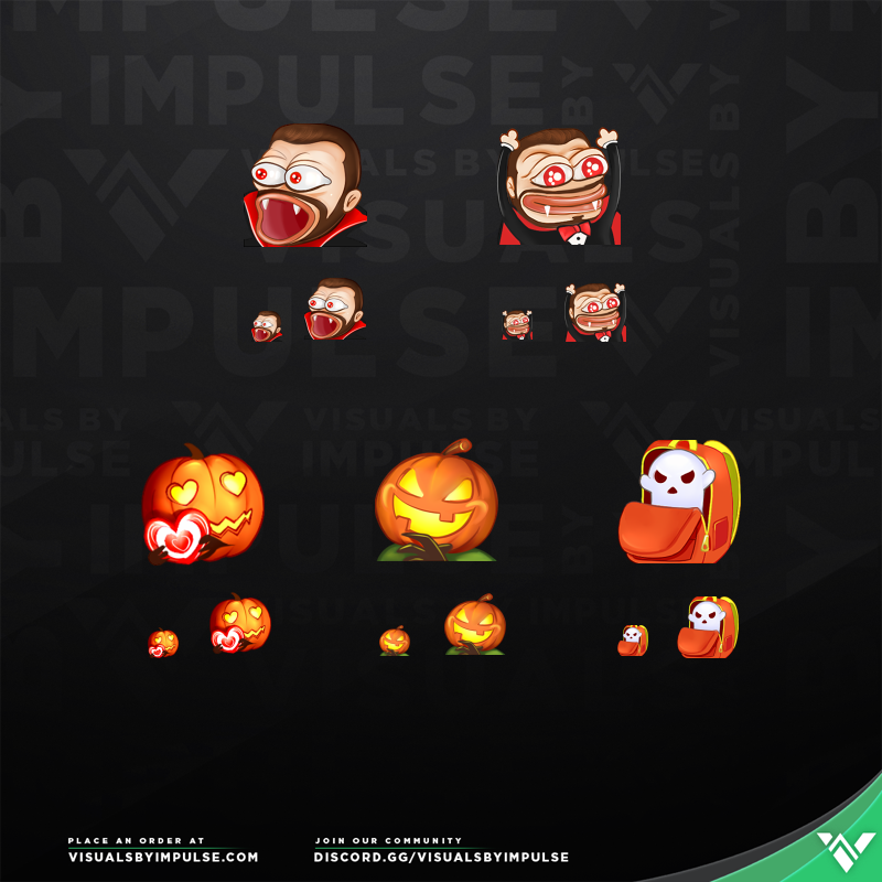 CouRageJD Halloween Twitch Emotes