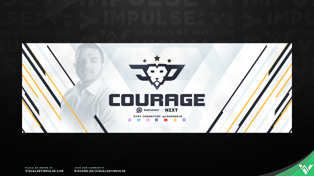 CouRageJD Social Media Banner Art
