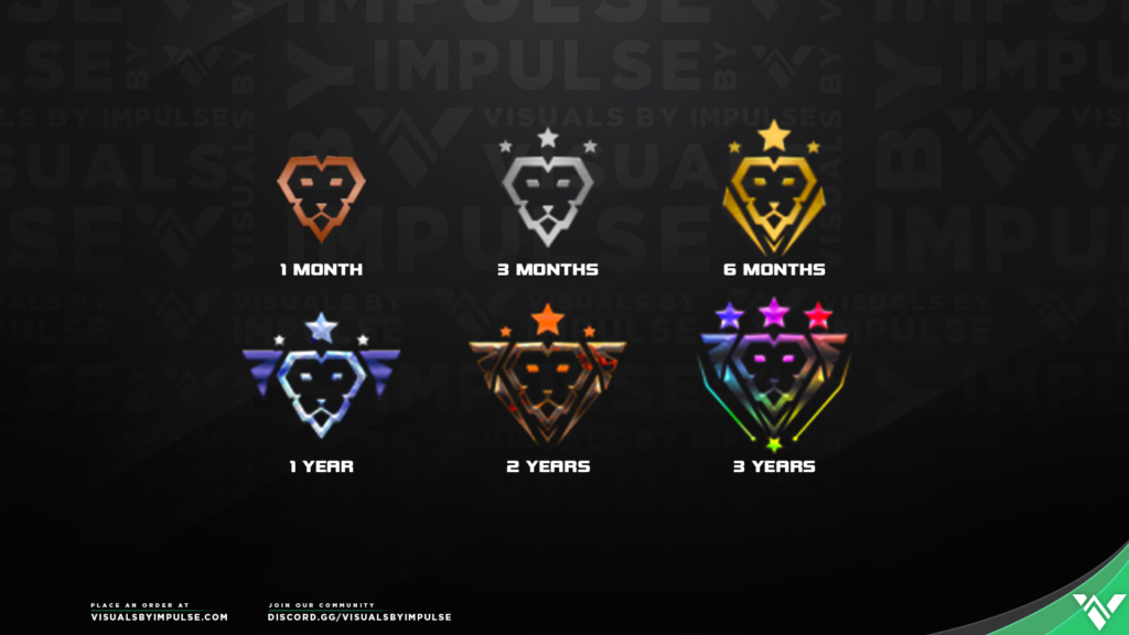 CouRageJD Custom Twitch Subscriber Badges