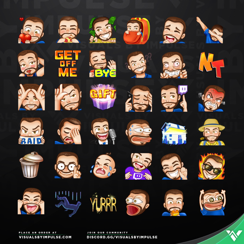CouRageJD Custom Twitch Emotes