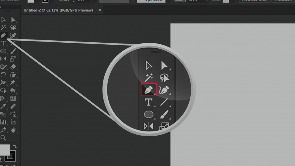 Pen Tool Locate Adobe Illustrator