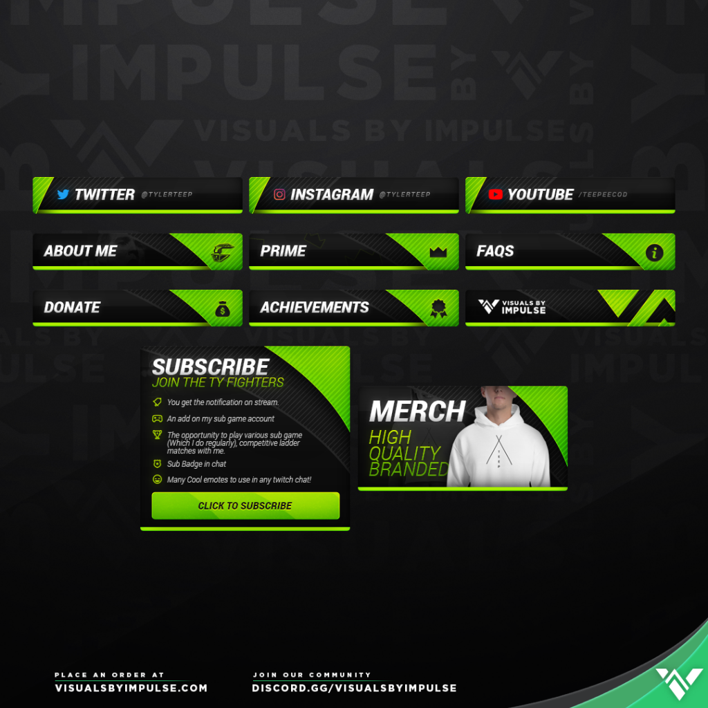 OpTic Tyler TeeP Twitch Panels