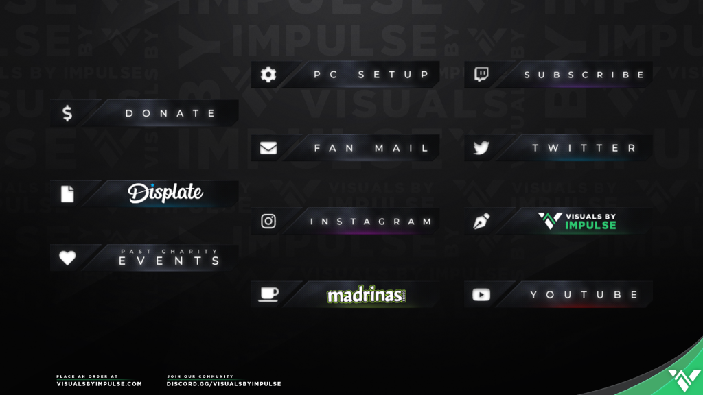 Anthony Kongphan Custom Twitch Panels