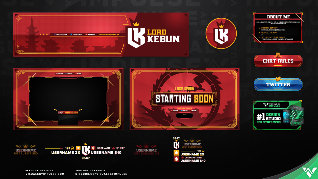 Lord Kebun Custom Twitch Overlays