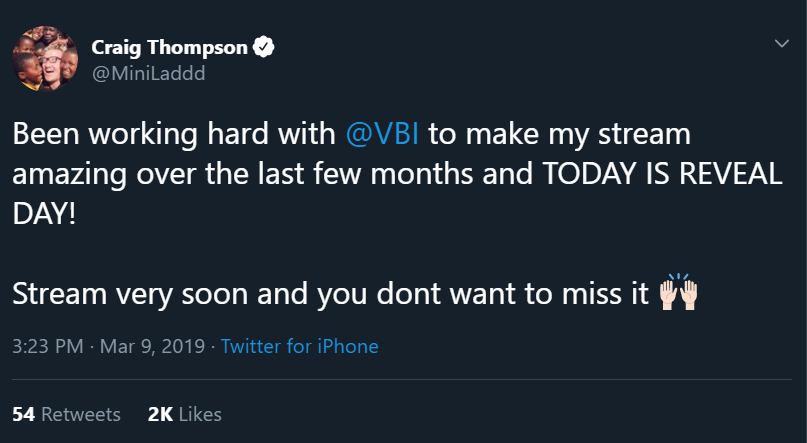 Mini Ladd Announcement Tweet