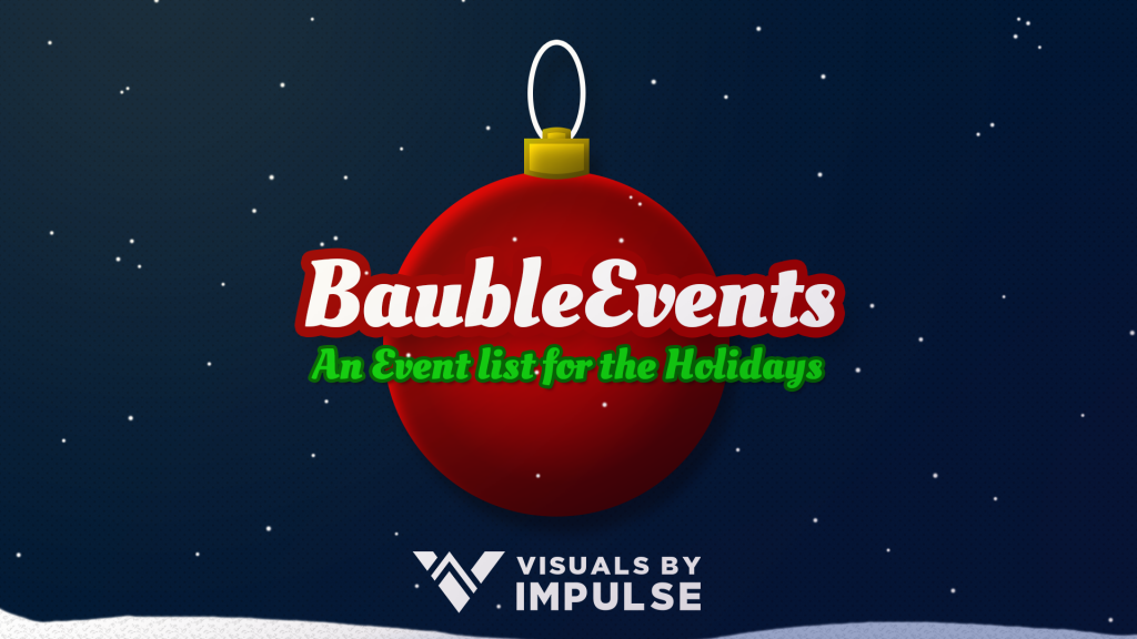 Bauble Holiday Event List