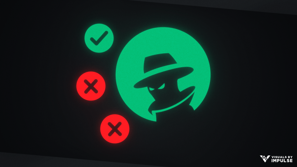 Green Circle with Shadowy Figure Silhouette