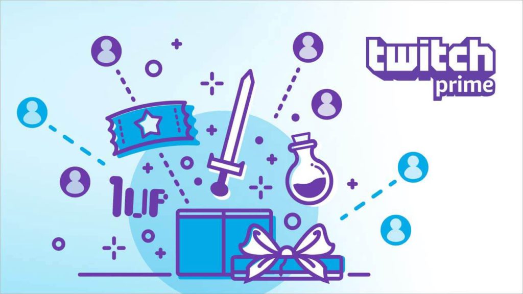 twitch prime subscription lootbox showing prizes inside